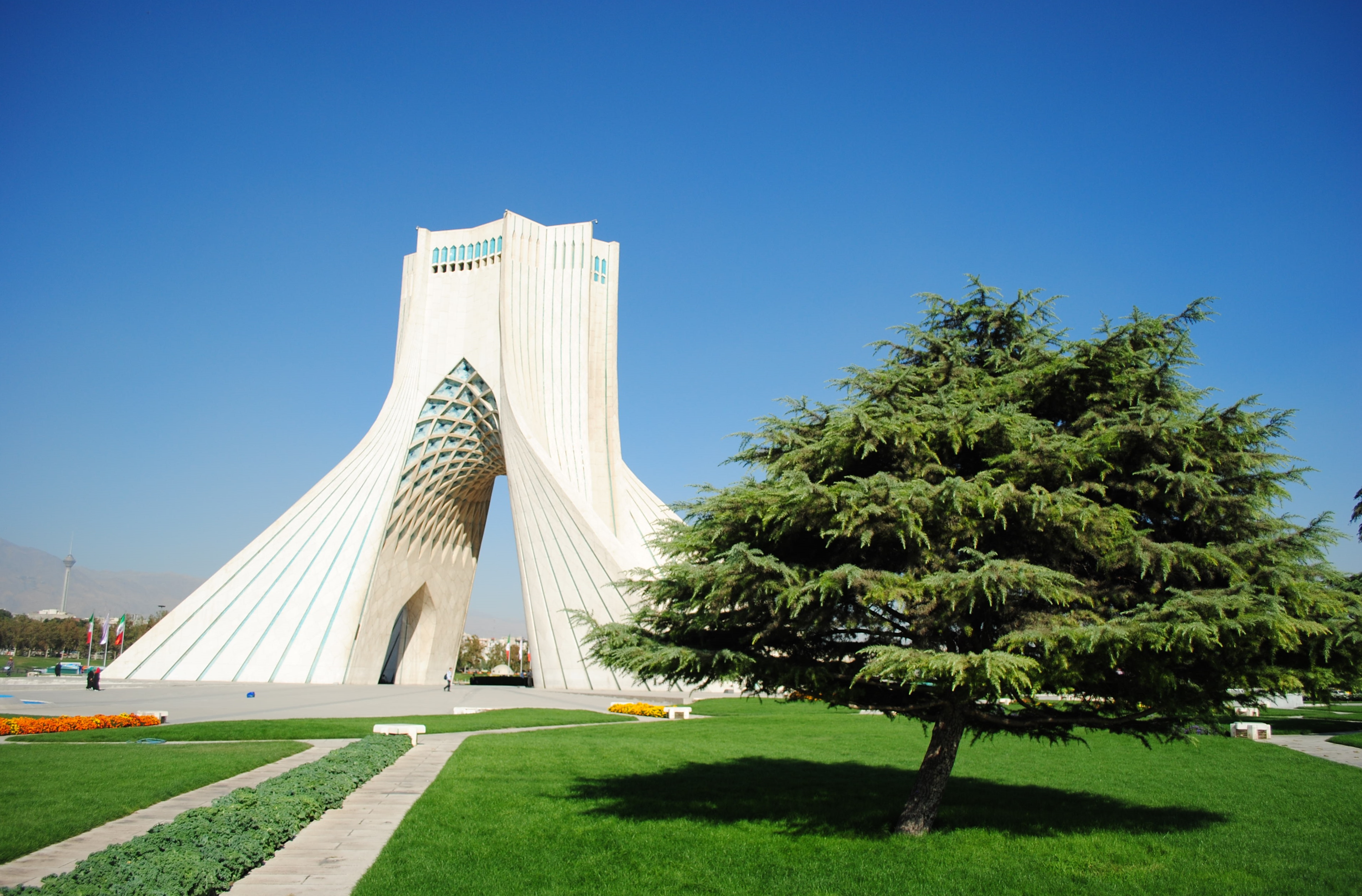 Iran; Tehran - the Azadi Tower.