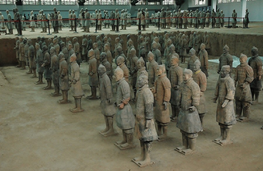 The Terracotta Army, near Xi'an City, Shaanxi Province. China.