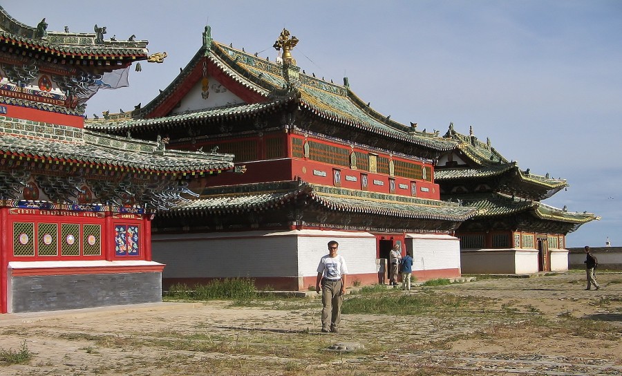 Buddhist temples in Mongolia.