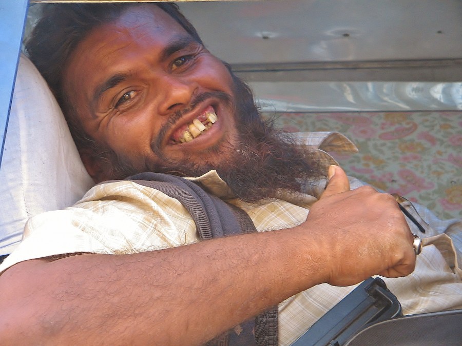 A cheerful Muslim in Nepal.