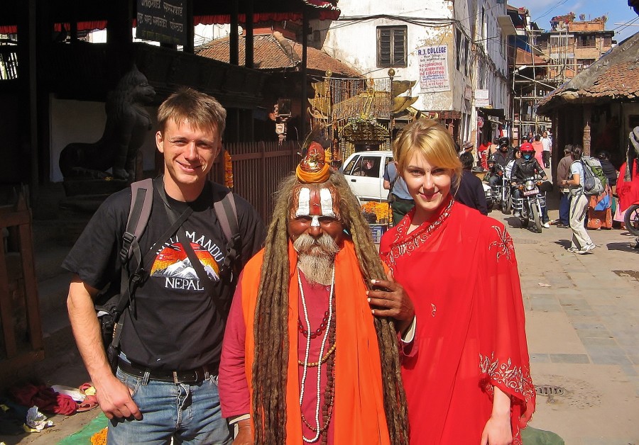 Walk in Kathmandu. Nepal.