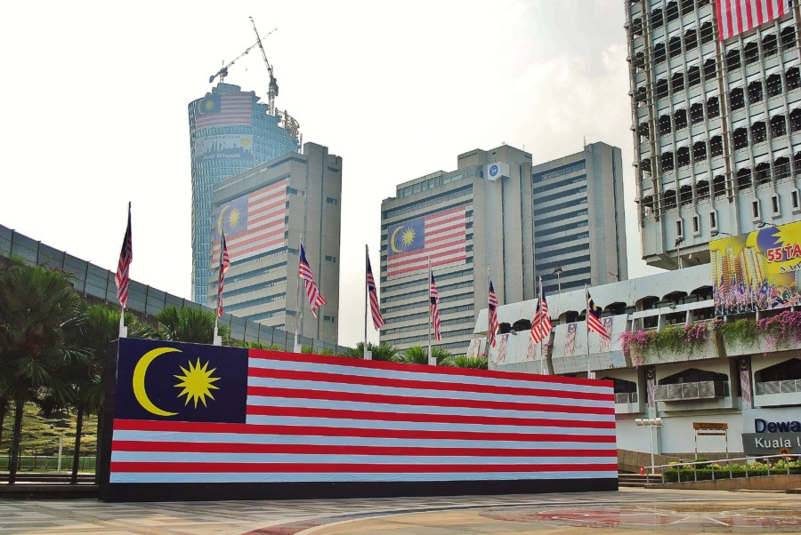 Malaysian patriotism in Kuala Lumpur.